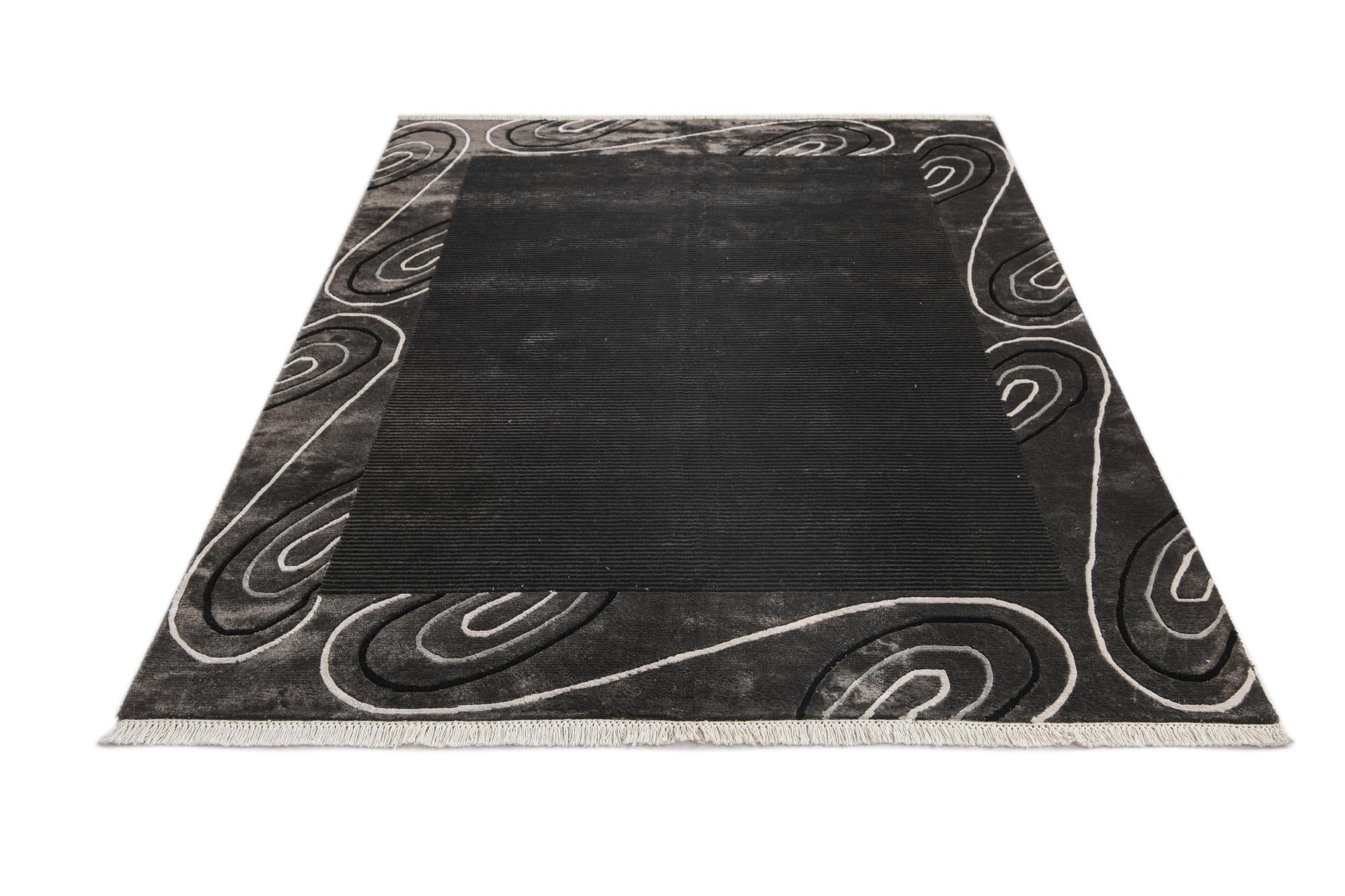 4' 11 x 6' 7 Hand Knotted Darya Wool Rug