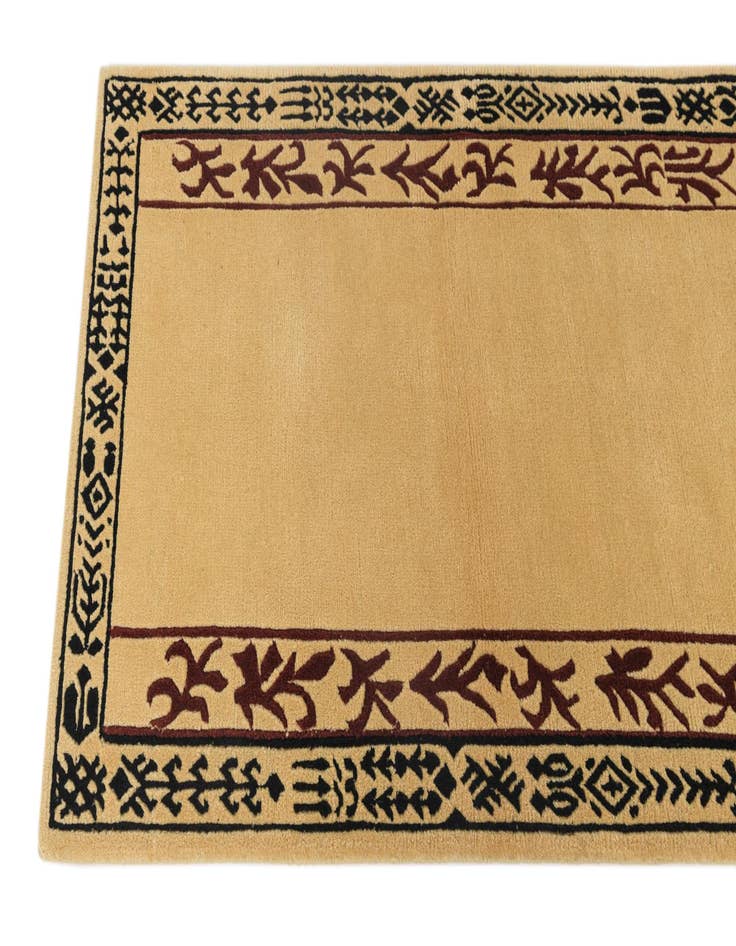 Detail image of 2' 4 x 4' 2  Hand Knotted Darya Wool Rug