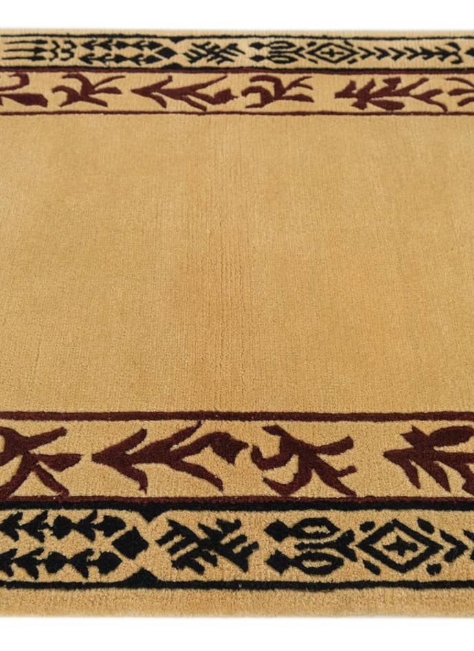 Detail image of 2' 4 x 4' 2 Hand Knotted Darya Wool Rug