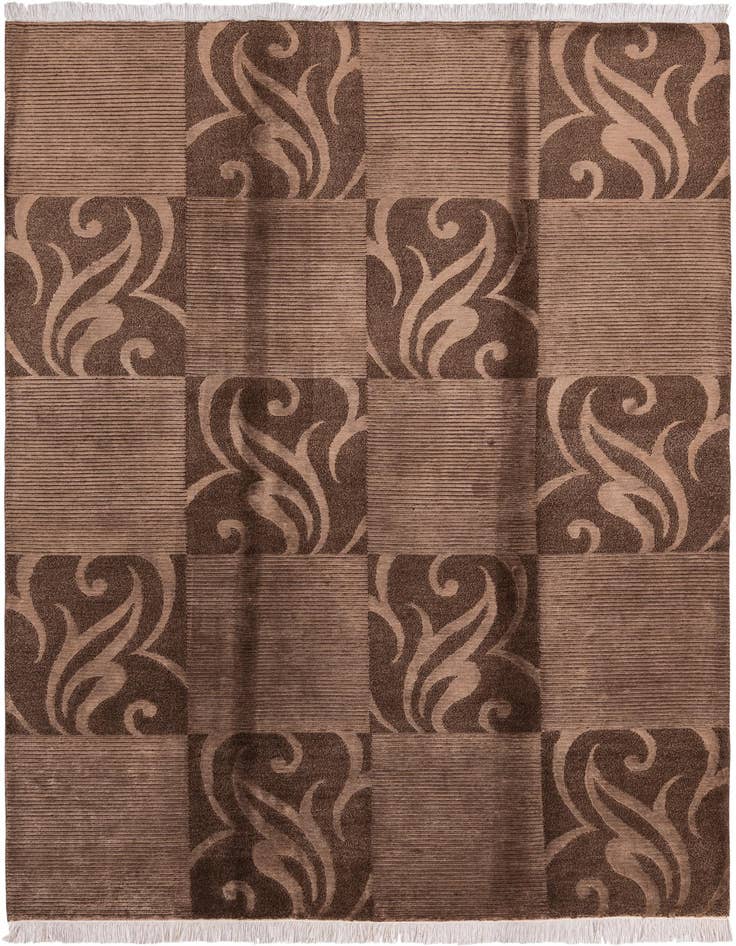 Detail image of 5' 9 x 8' Hand Knotted Darya Wool Rug