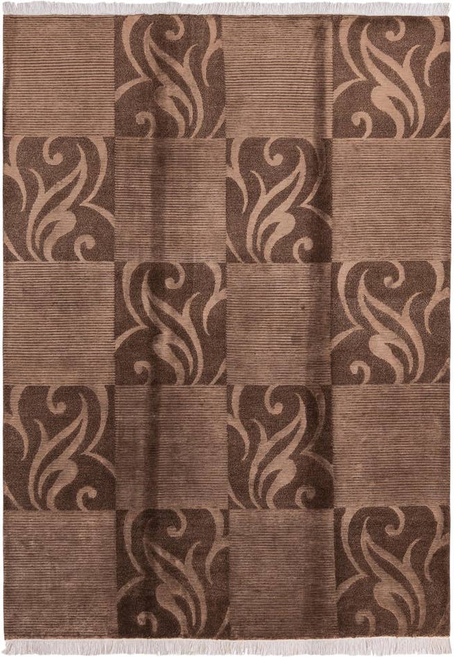 Detail image of 5' 9 x 8' Hand Knotted Darya Wool Rug