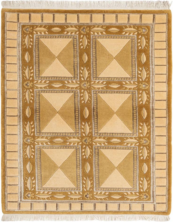 Detail image of 3' x 4' 11 Hand Knotted Darya Wool Rug