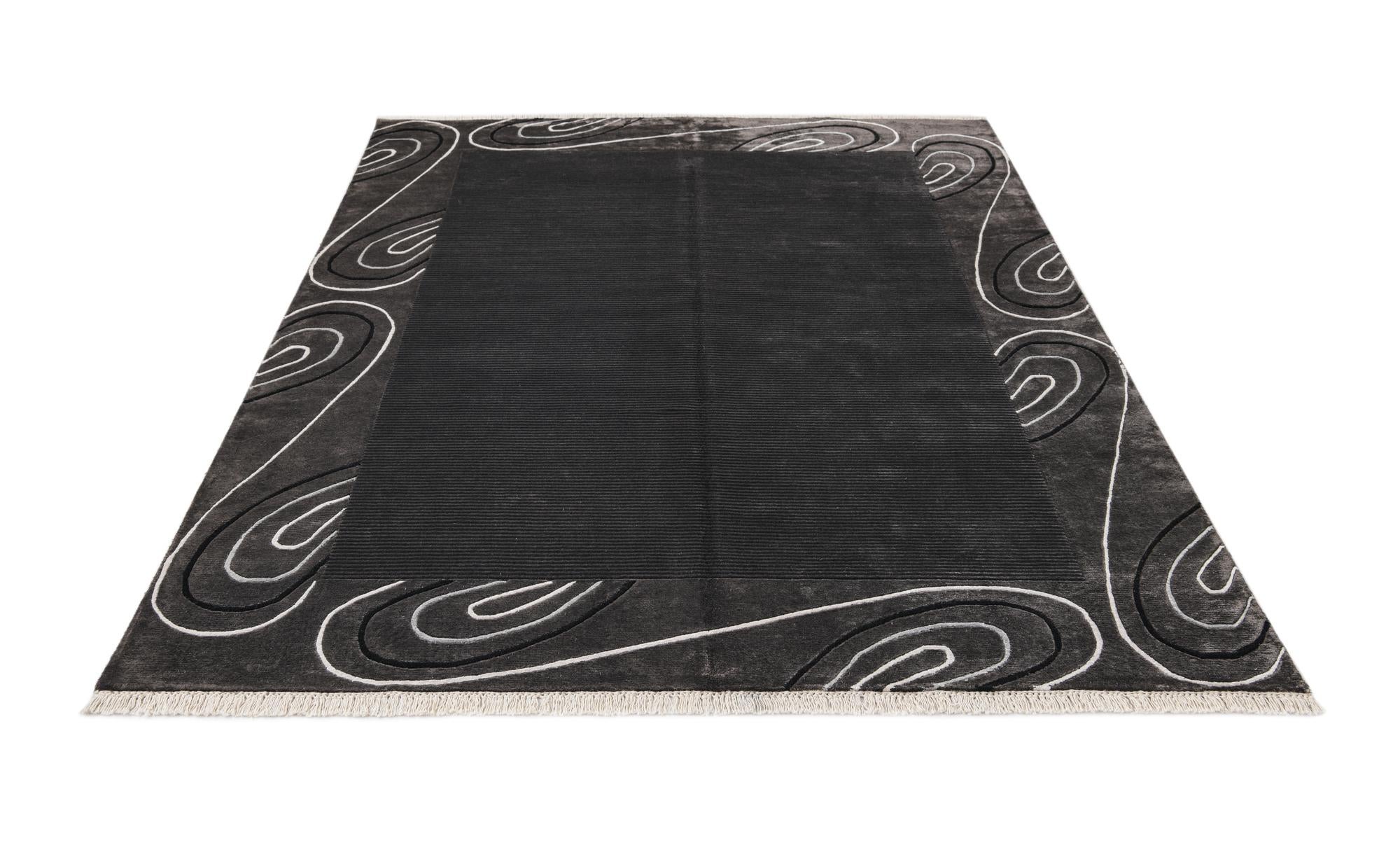 4' 7 x 7' 10 Hand Knotted Darya Wool Rug