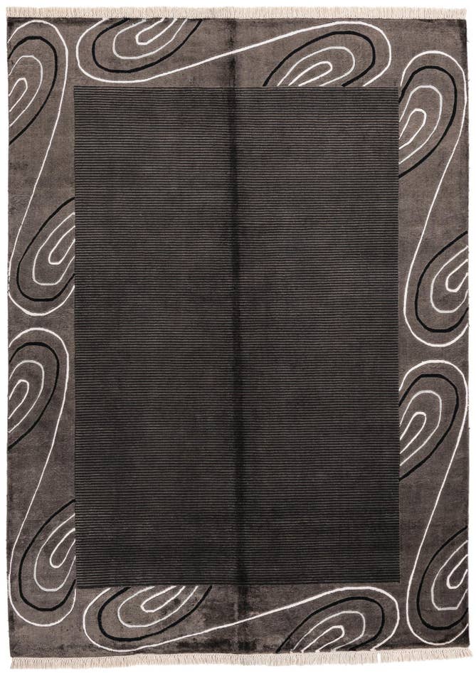 Detail image of 4' 7 x 7' 10 Hand Knotted Darya Wool Rug