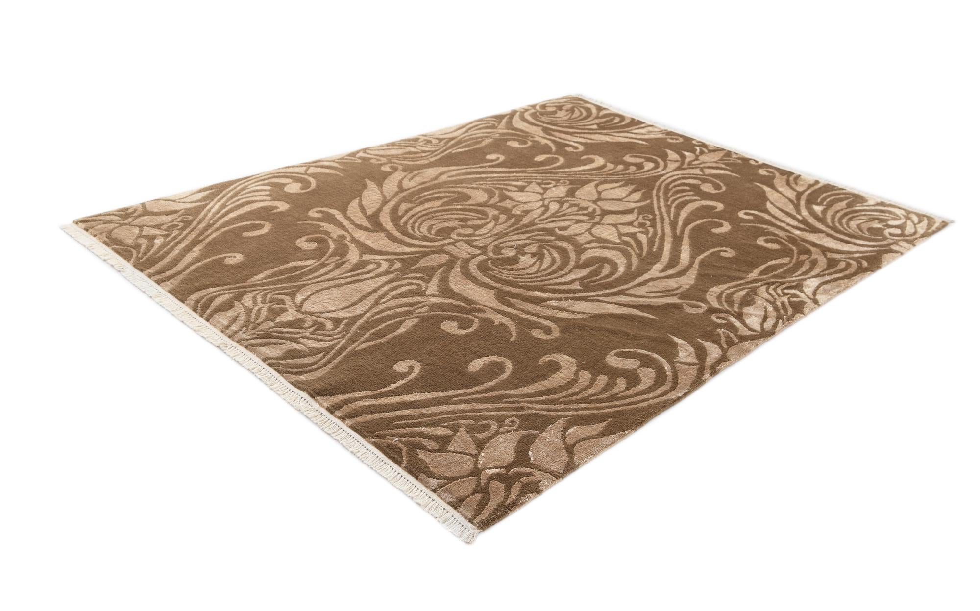 5' 7 x 7' 10 Hand Knotted Darya Wool Rug