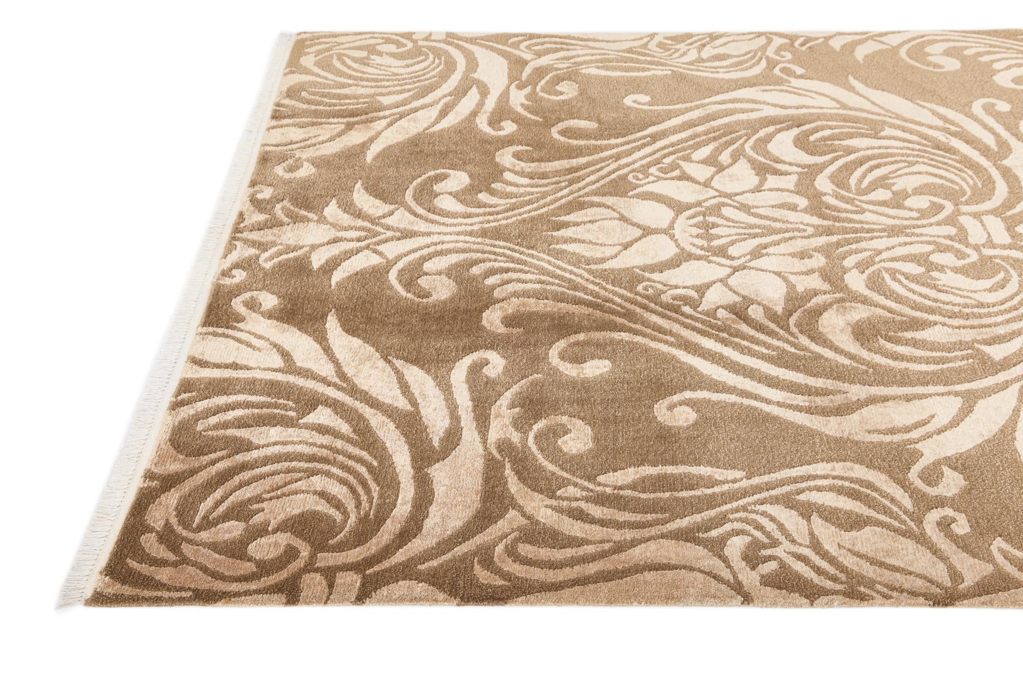5' 7 x 7' 10 Hand Knotted Darya Wool Rug
