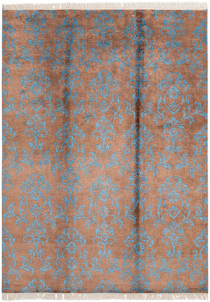 5' 7 x 7' 10 Hand Knotted Darya Wool Rug