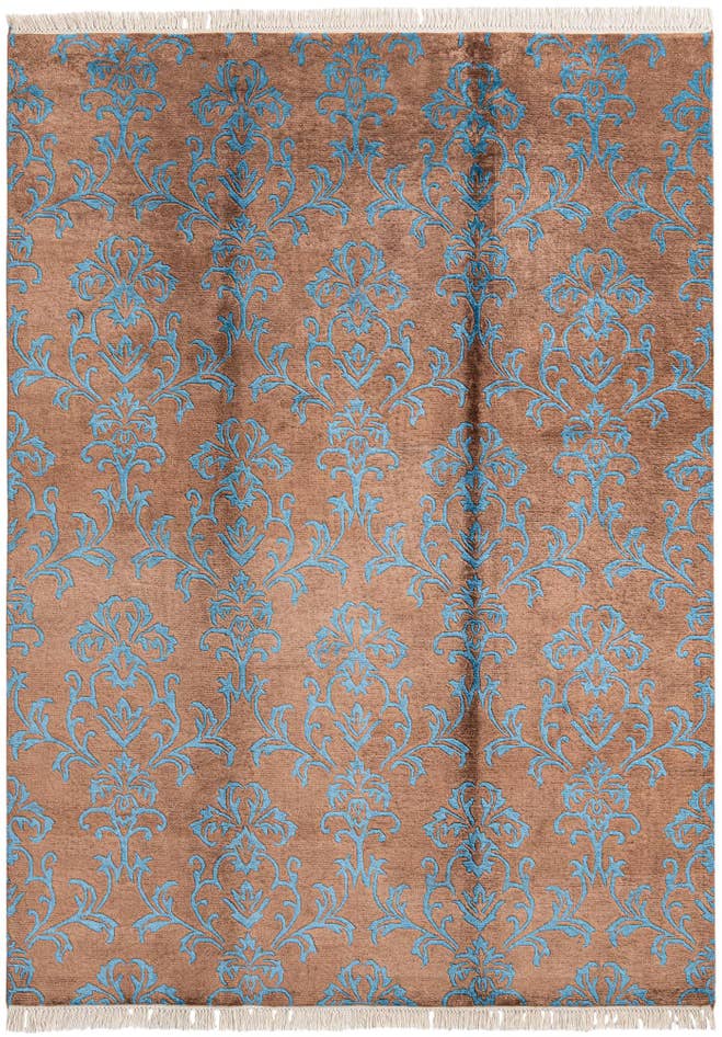 Detail image of 5' 7 x 7' 10 Hand Knotted Darya Wool Rug