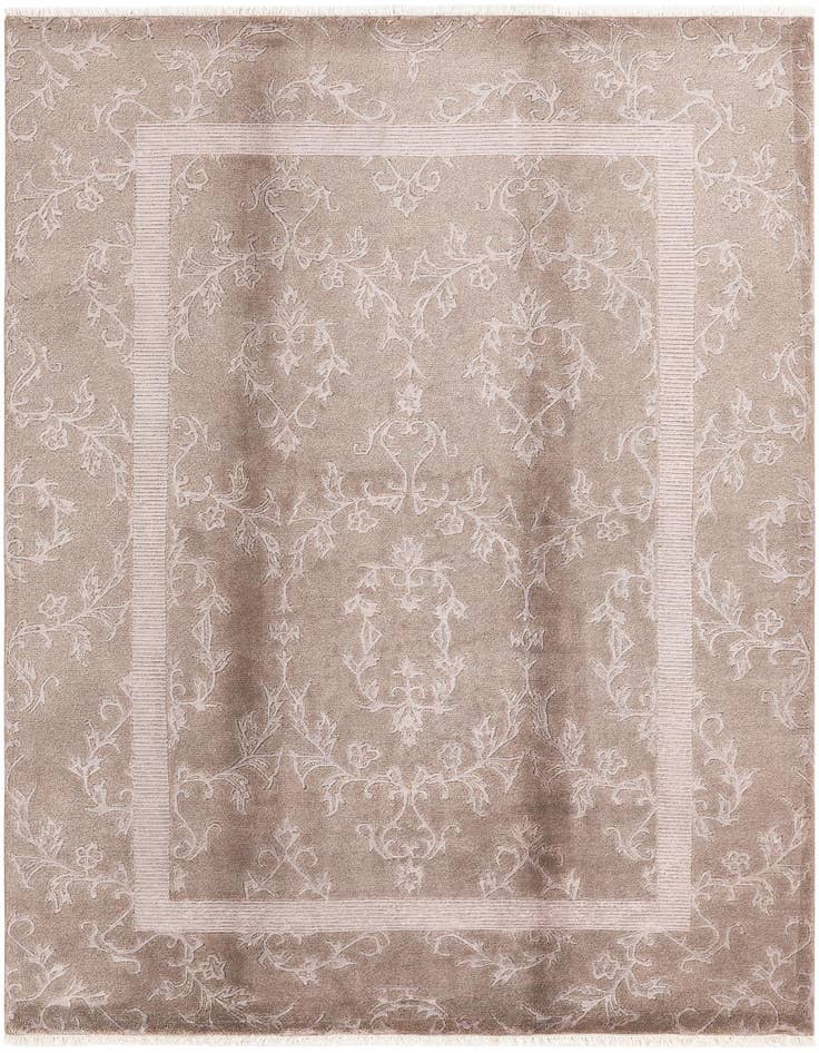 Detail image of 5' 7 x 8' Hand Knotted Darya Wool Rug
