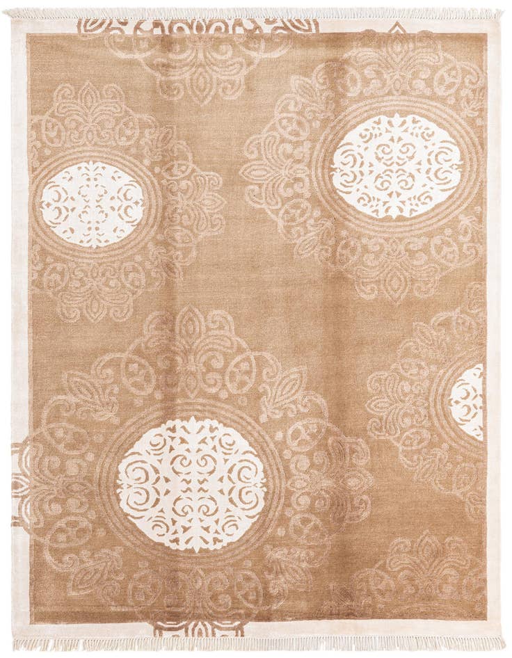 Detail image of 5' 9 x 8' 2 Hand Knotted Darya Wool Rug