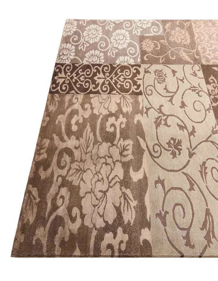 Detail image of 5' 9 x 8'  Hand Knotted Darya Wool Rug