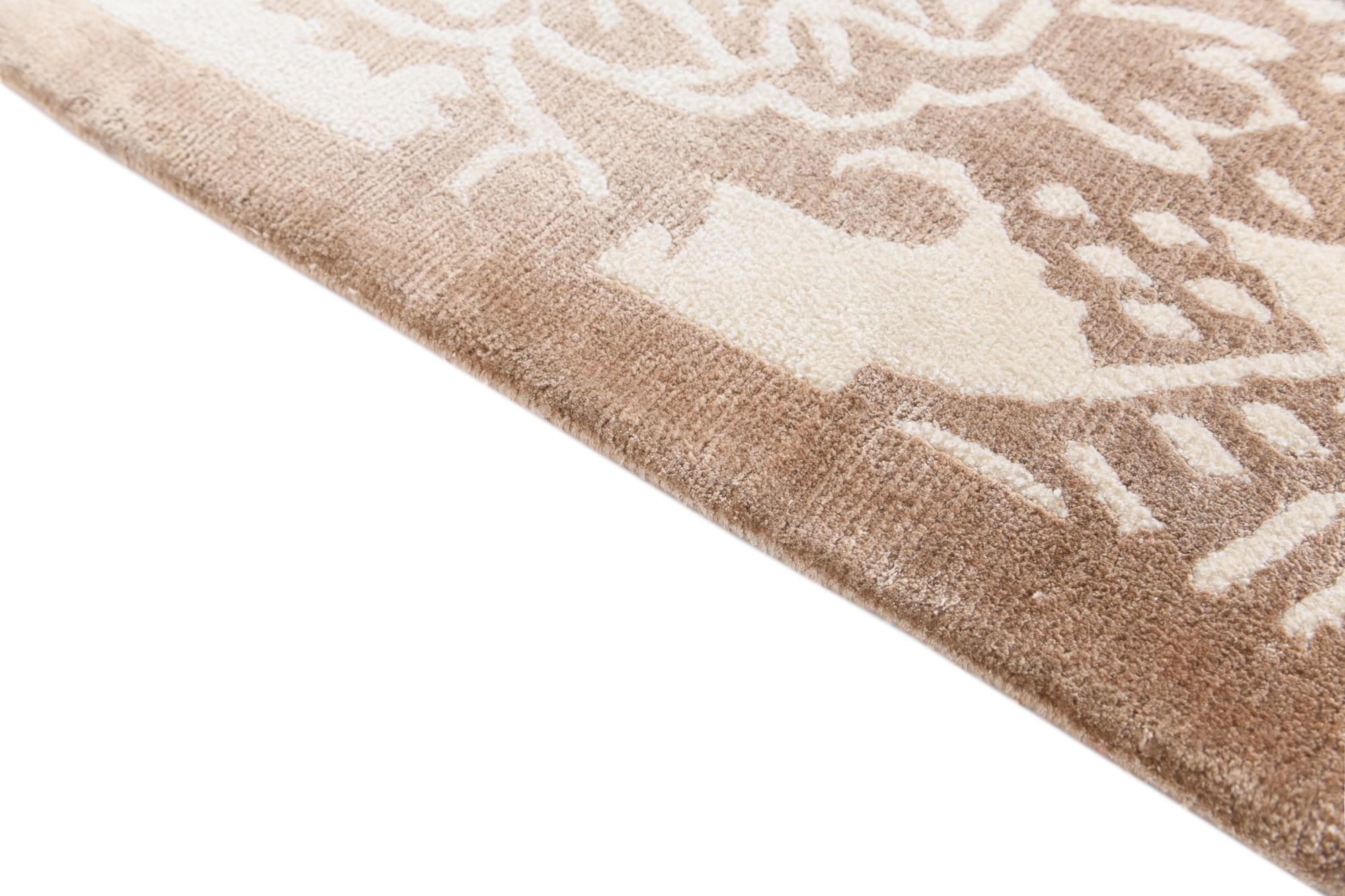 6' 8 x 9' 11 Hand Knotted Darya Wool Rug