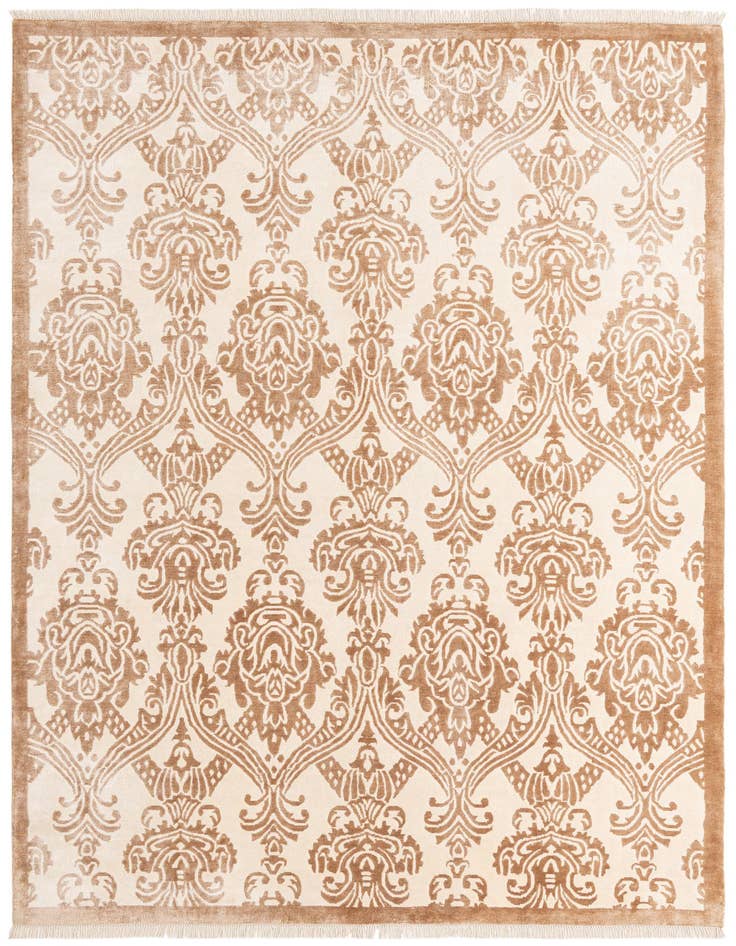 Detail image of 6' 8 x 9' 11 Hand Knotted Darya Wool Rug