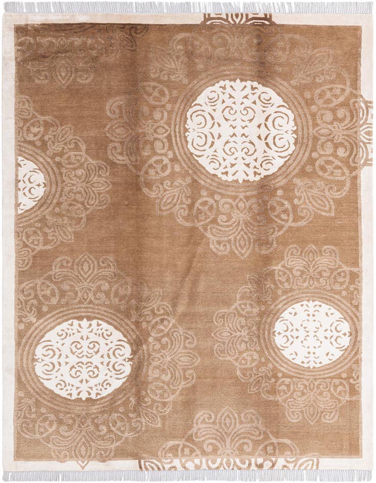 Detail image of 5' 9 x 8' Hand Knotted Darya Wool Rug