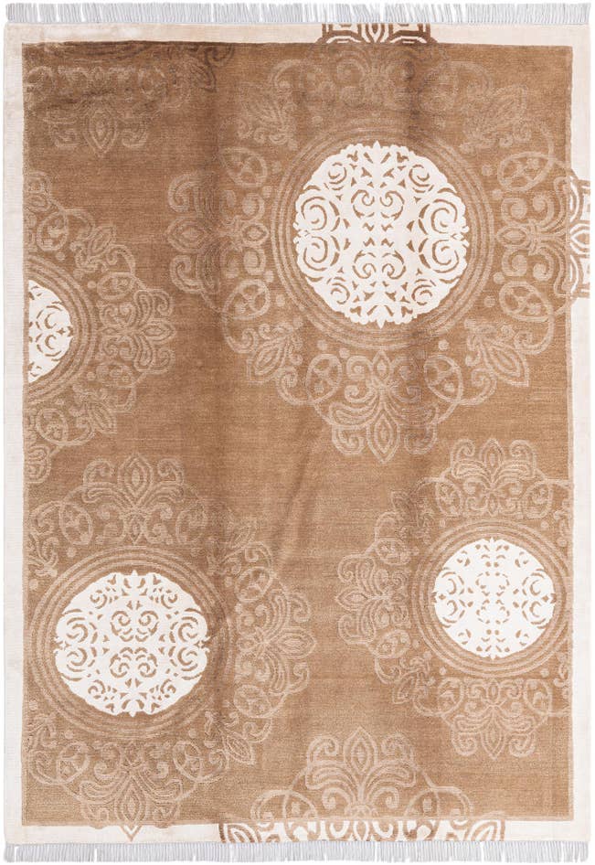 Detail image of 5' 9 x 8' Hand Knotted Darya Wool Rug