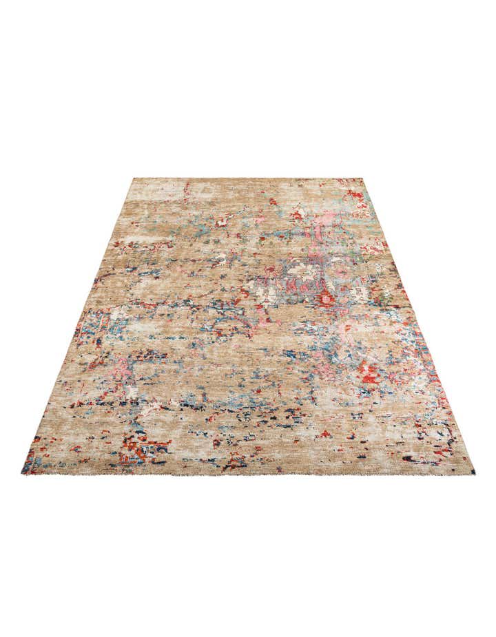 10' 1 x 13' 10 Hand Knotted Darya Wool Rug