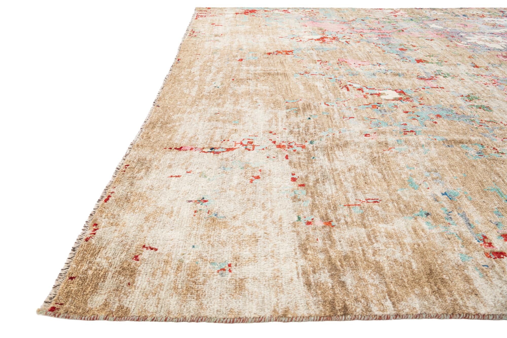 10' 1 x 13' 10 Hand Knotted Darya Wool Rug