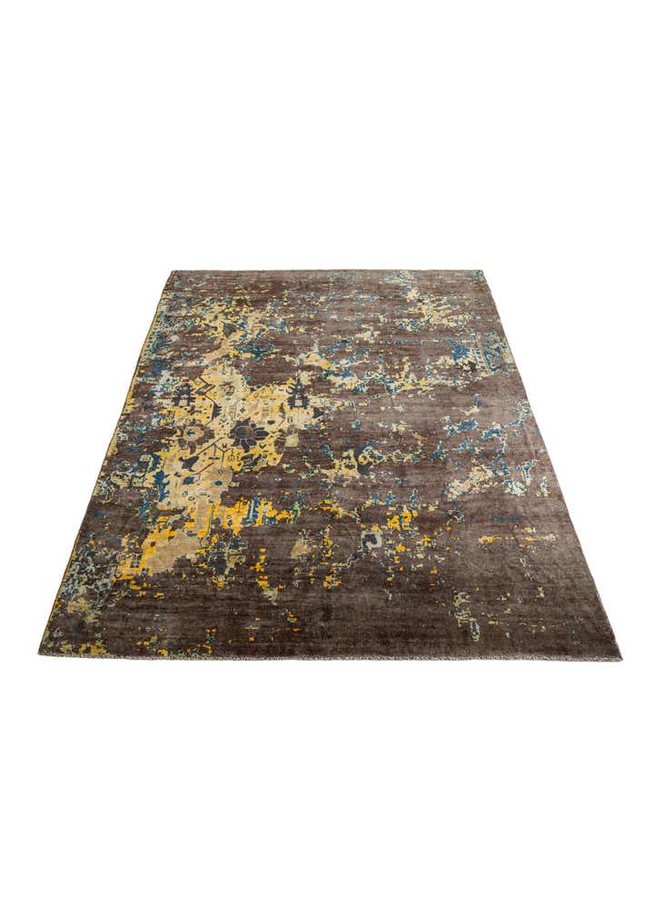 12' 5 x 15' 7 Hand Knotted Darya Wool Rug