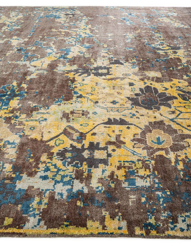 Detail image of 12' 5 x 15' 7  Hand Knotted Darya Wool Rug