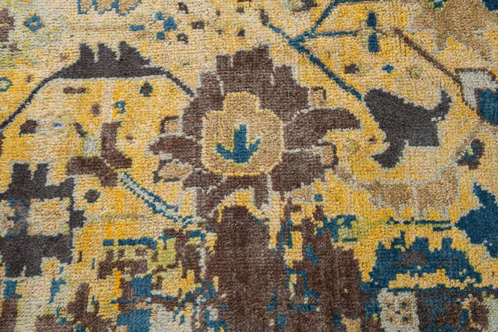12' 5 x 15' 7 Hand Knotted Darya Wool Rug