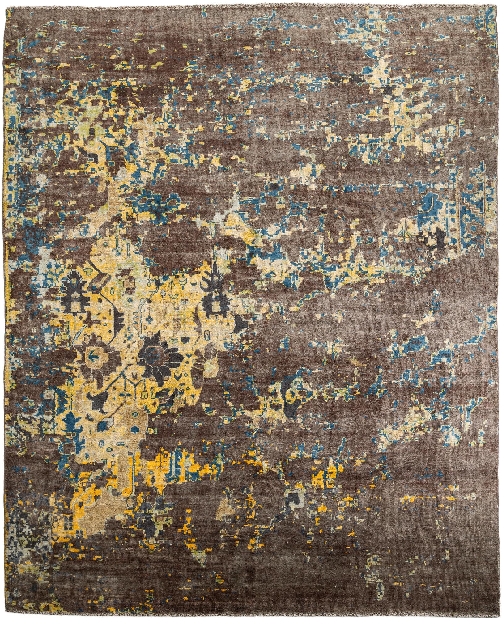 12' 5 x 15' 7 Hand Knotted Darya Wool Rug