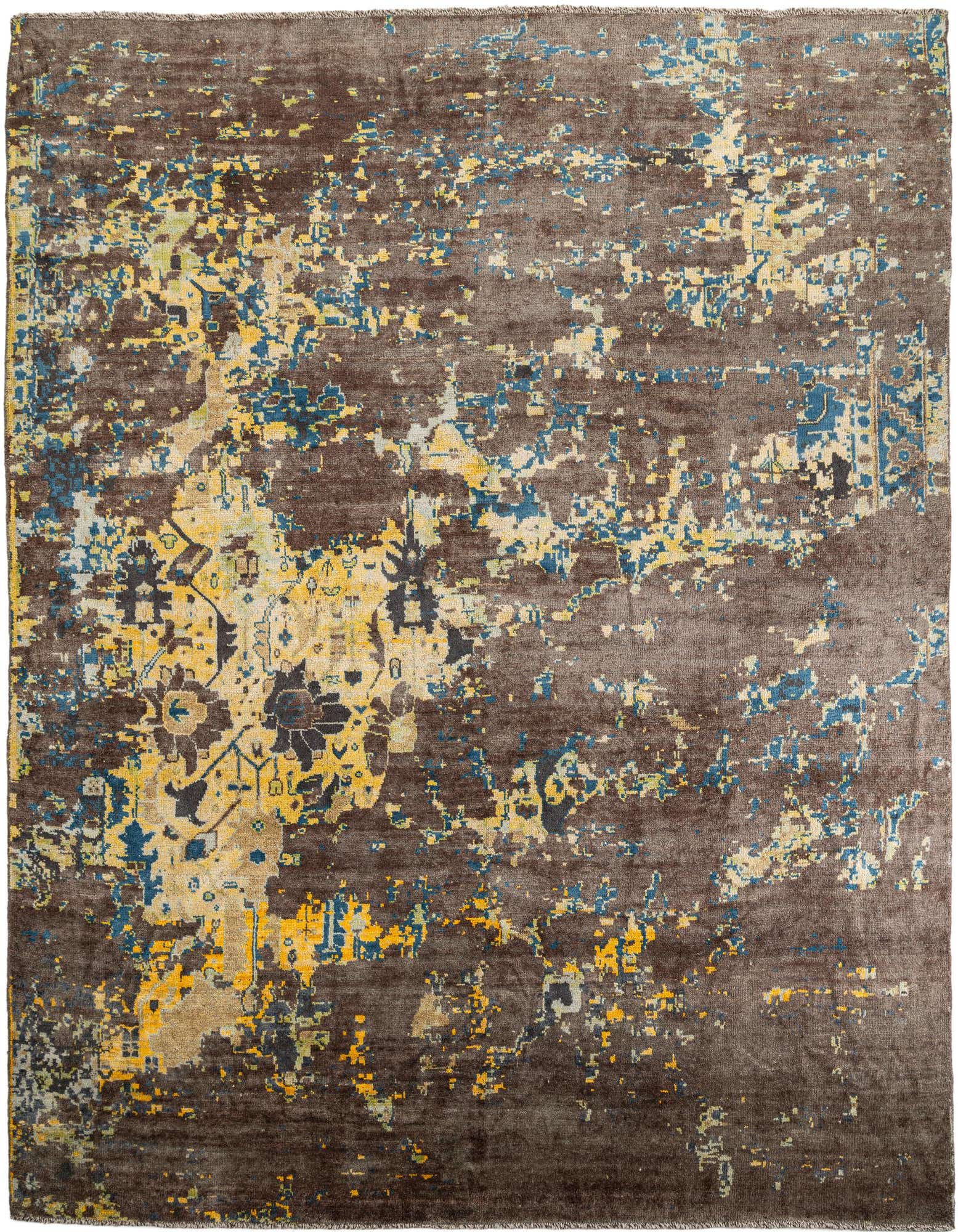 12' 5 x 15' 7 Hand Knotted Darya Wool Rug