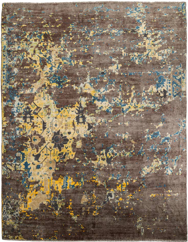 Detail image of 12' 5 x 15' 7 Hand Knotted Darya Wool Rug