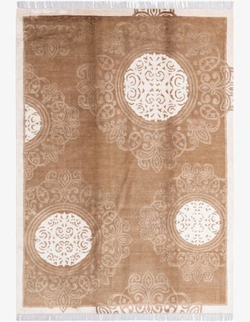 5' 9 x 8' Hand Knotted Darya Wool Rug