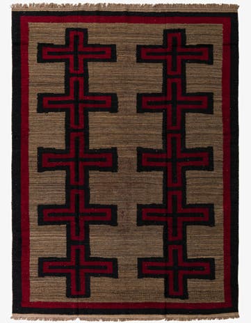 9' 5 x 12' 10 Hand Knotted Darya Wool Rug