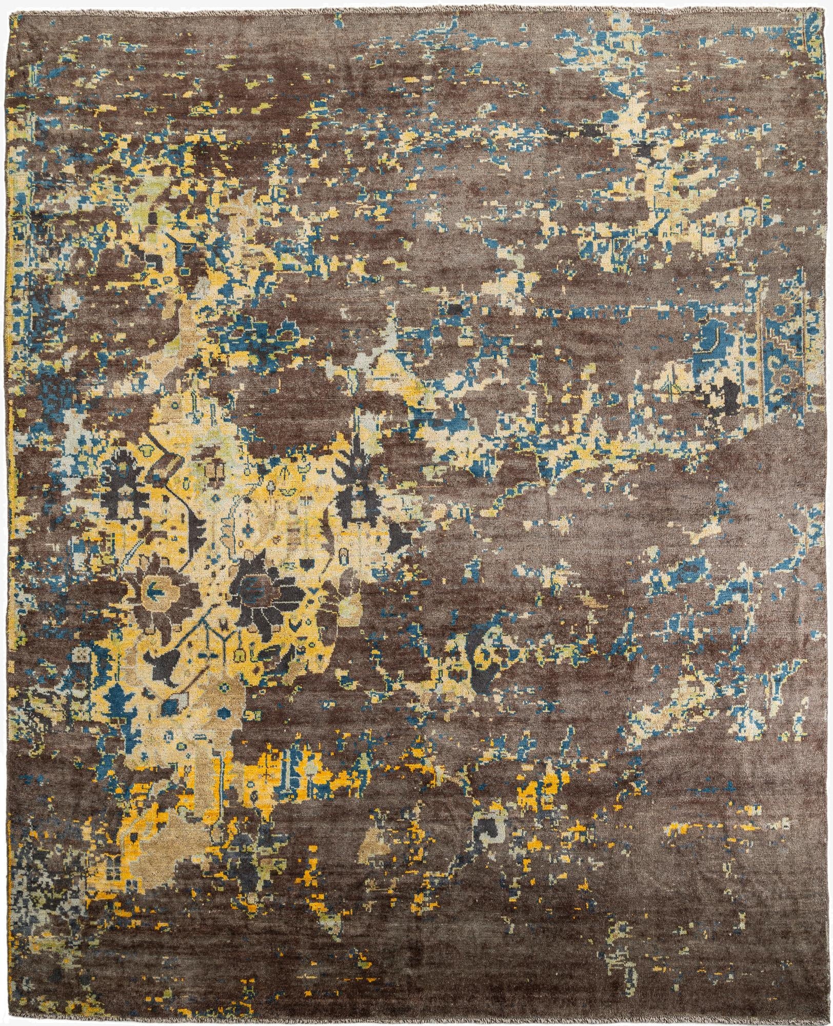 12' 5 x 15' 7  Hand Knotted Darya Wool Rug