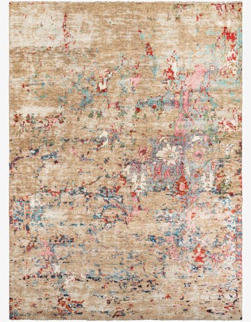 10' 1 x 13' 10 Hand Knotted Darya Wool Rug