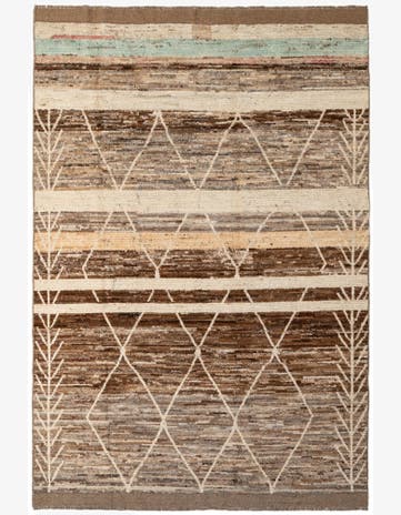 6' 8 x 9' 7 Hand Knotted Darya Wool Rug