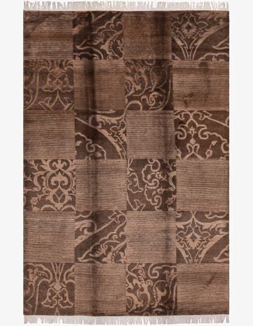 6' 9 x 10' Hand Knotted Darya Wool Rug