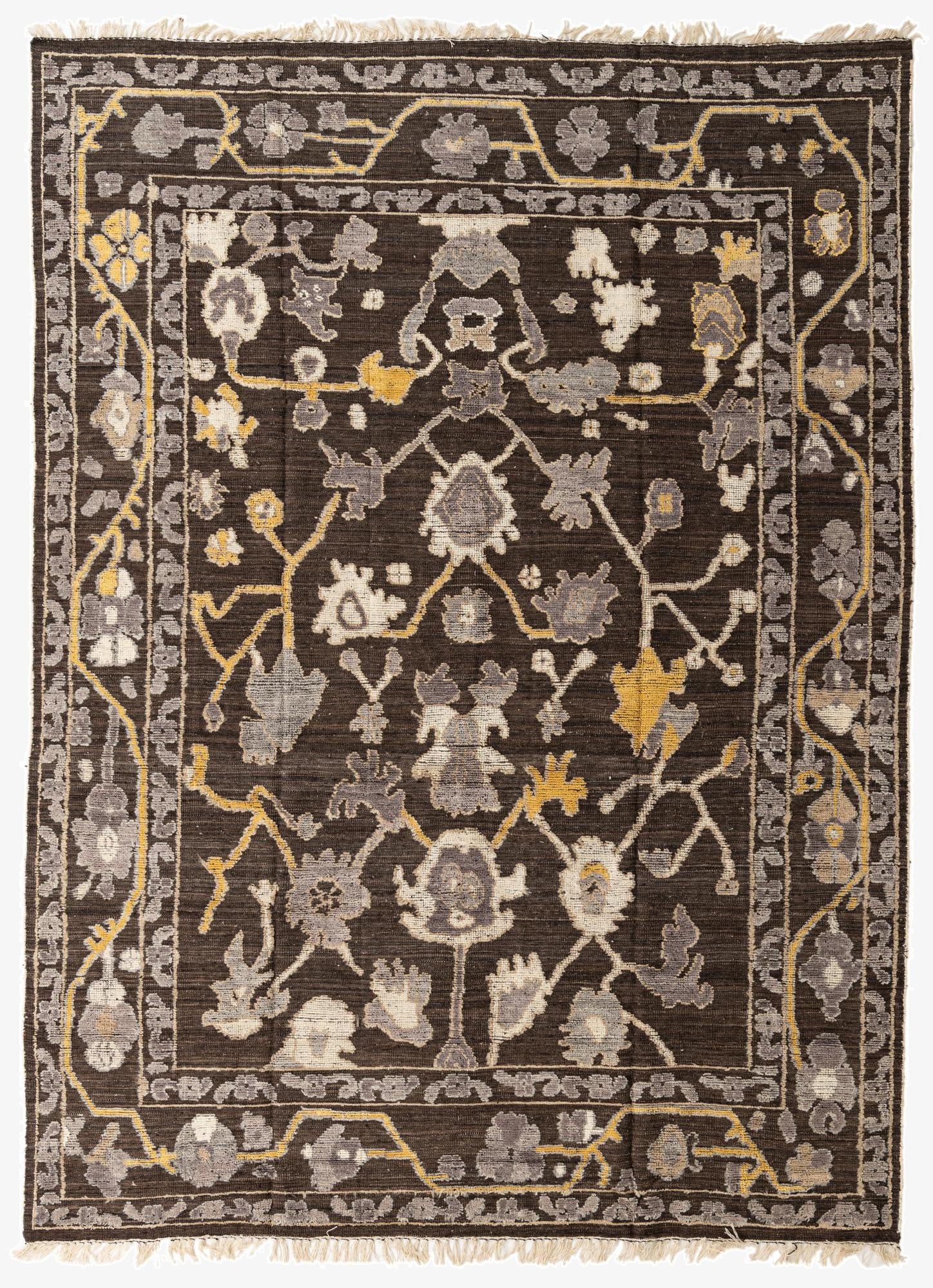 9' 2 x 12' 6  Hand Knotted Darya Wool Rug