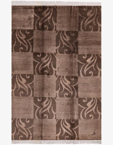 6' 8 x 9' 9 Hand Knotted Darya Wool Rug