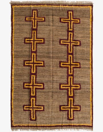 4' 10 x 7' 5 Hand Knotted Darya Wool Rug