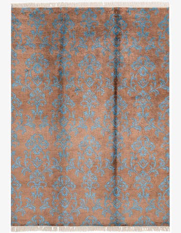 5' 7 x 7' 10 Hand Knotted Darya Wool Rug