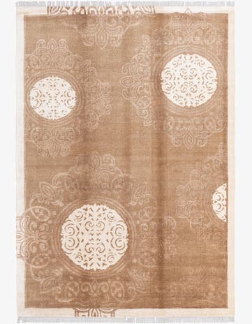 5' 7 x 8' Hand Knotted Darya Wool Rug