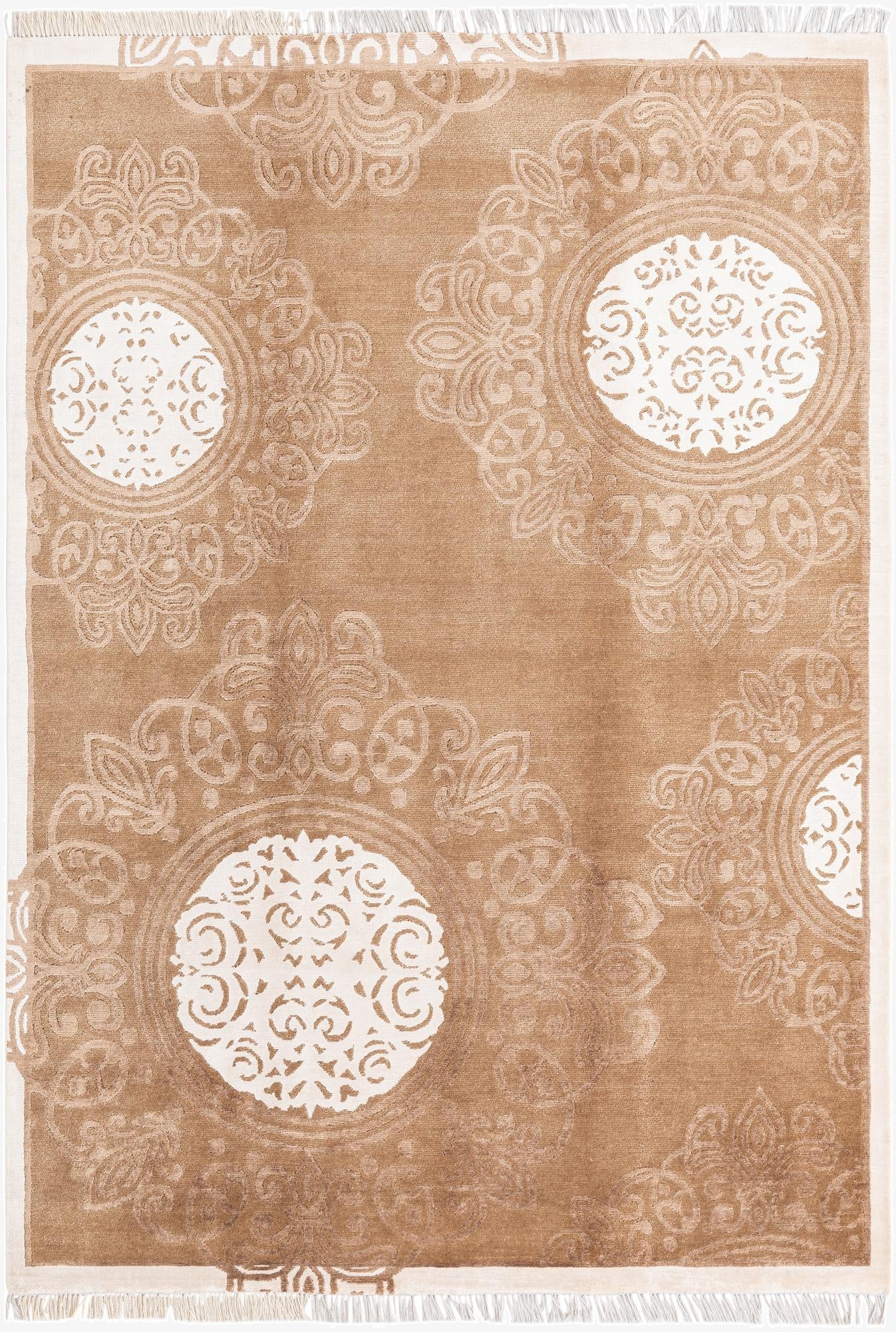 5' 7 x 7' 11  Hand Knotted Darya Wool Rug