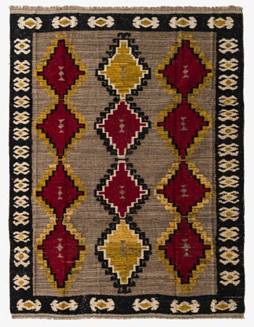 8' x 10' 5 Hand Knotted Darya Wool Rug