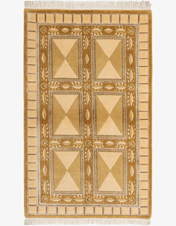 3' x 4' 11 Hand Knotted Darya Wool Rug