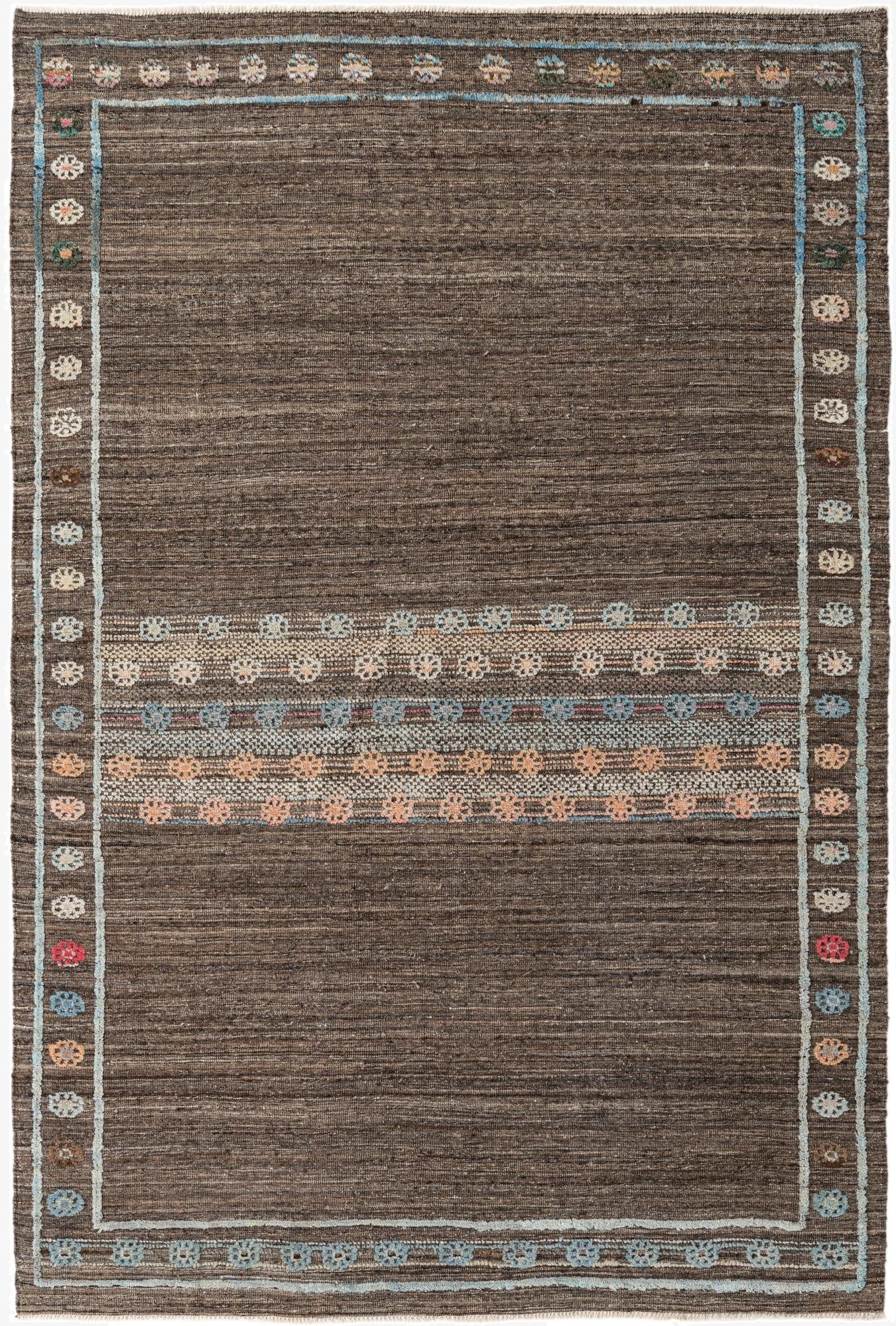 Primary image 6' 6 x 9' 5  Hand Knotted Darya Wool Rug