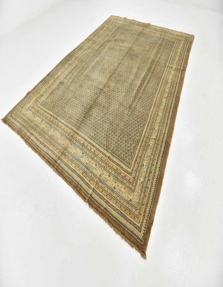 Detail image of 9' x 13' Hand Knotted Farahan Persian Wool Rug