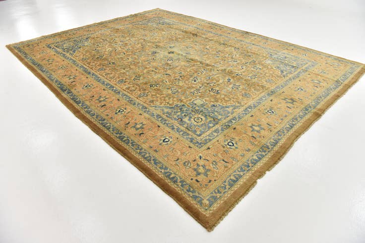 Detail image of 9' 10 x 13' Hand Knotted Farahan Persian Wool Rug