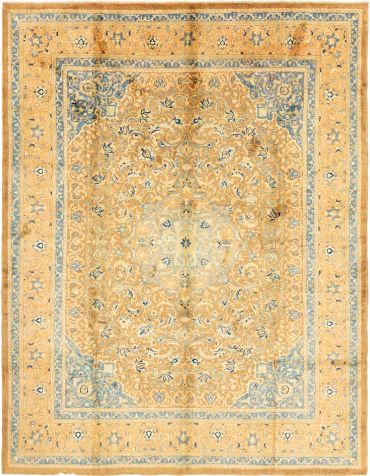 Detail image of 9' 10 x 13' Hand Knotted Farahan Persian Wool Rug