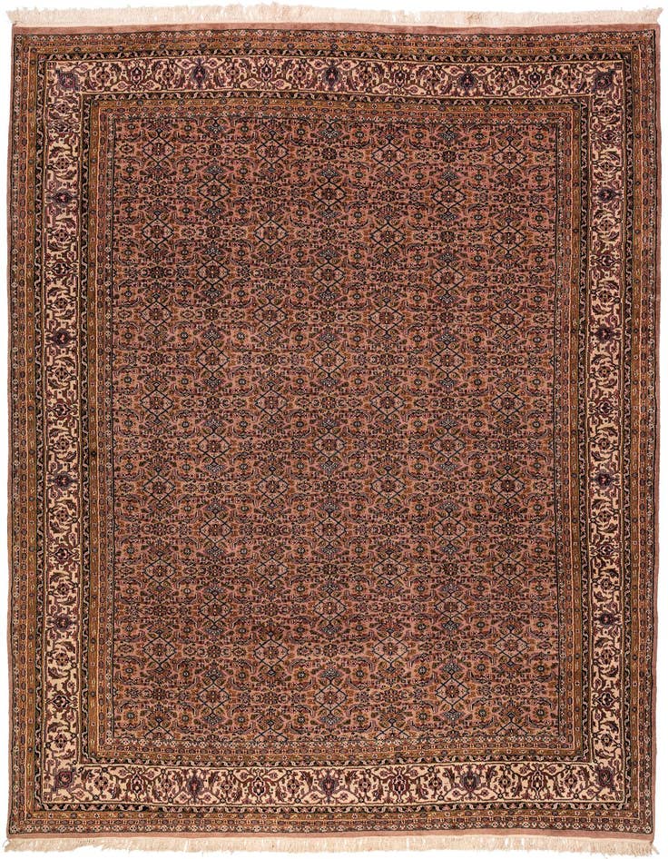Detail image of 8' 1 x 11' 5 Hand Knotted Farahan Wool Rug