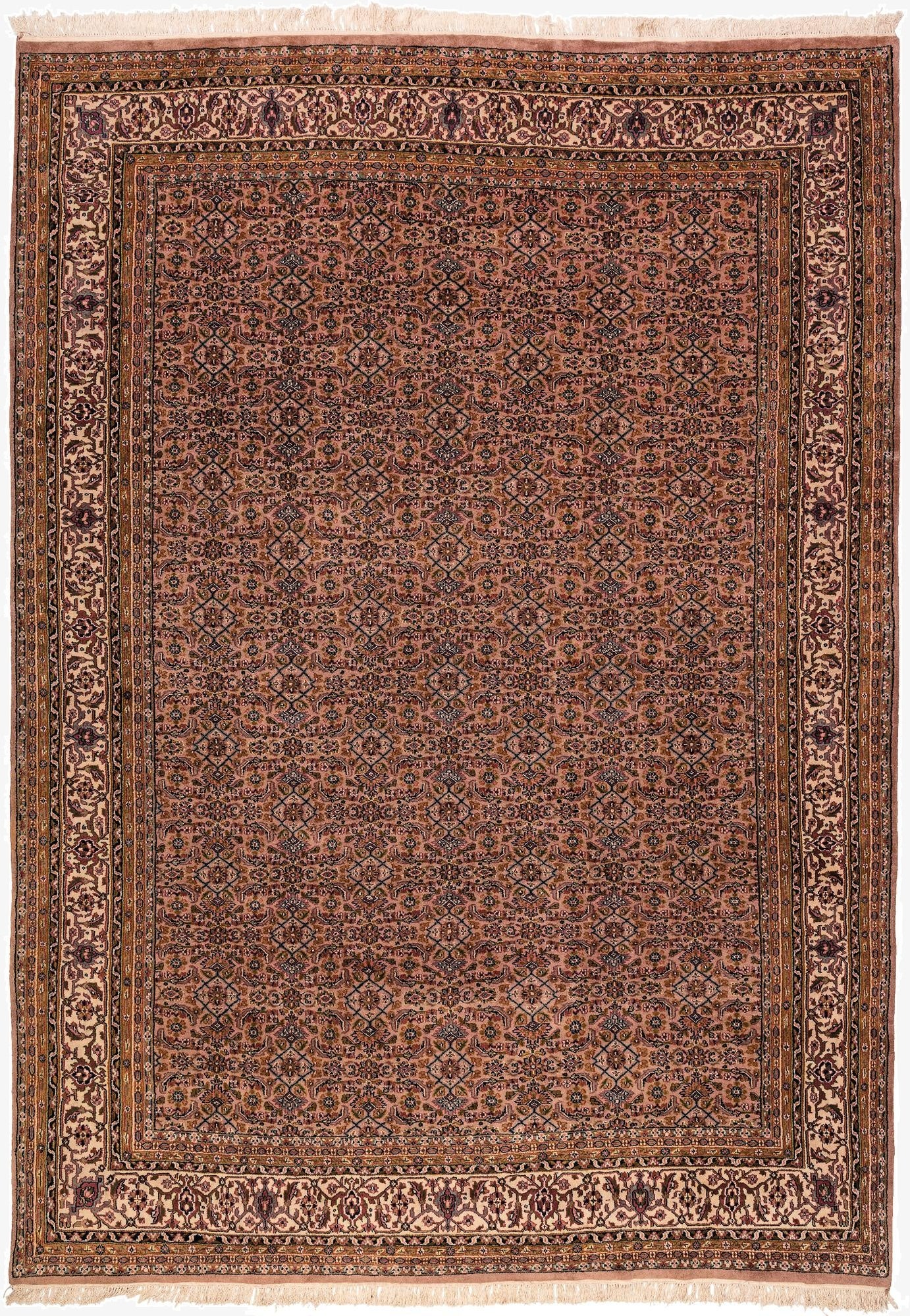 8' 1 x 11' 5  Hand Knotted Farahan Wool Rug