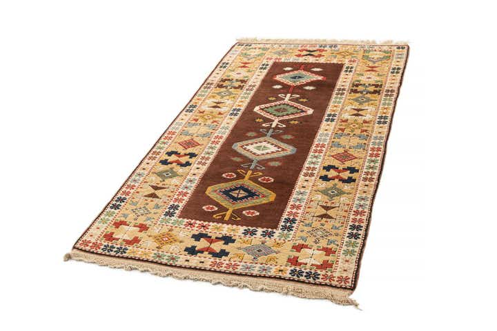 3' 7 x 6' 4 Hand Knotted Fars Wool Rug