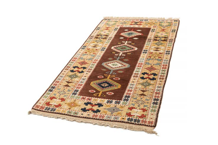 Detail image of 3' 7 x 6' 4 Hand Knotted Fars Wool Rug