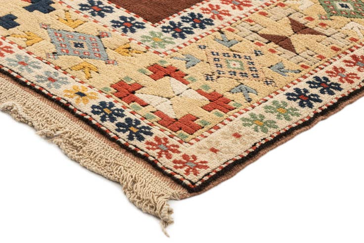 Detail image of 3' 7 x 6' 4 Hand Knotted Fars Wool Rug